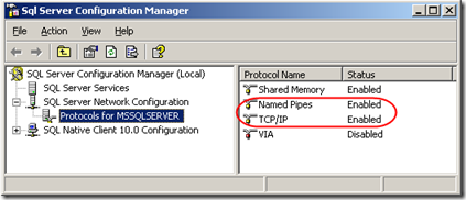 SQL Server 2008 Configuration Manager